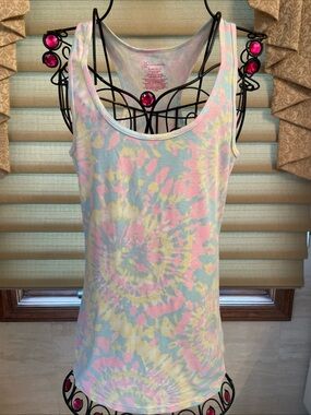 No Boundaries Juniors Multicolor Tie-Dye Sleeveless Tank Top Size XL (15-17)